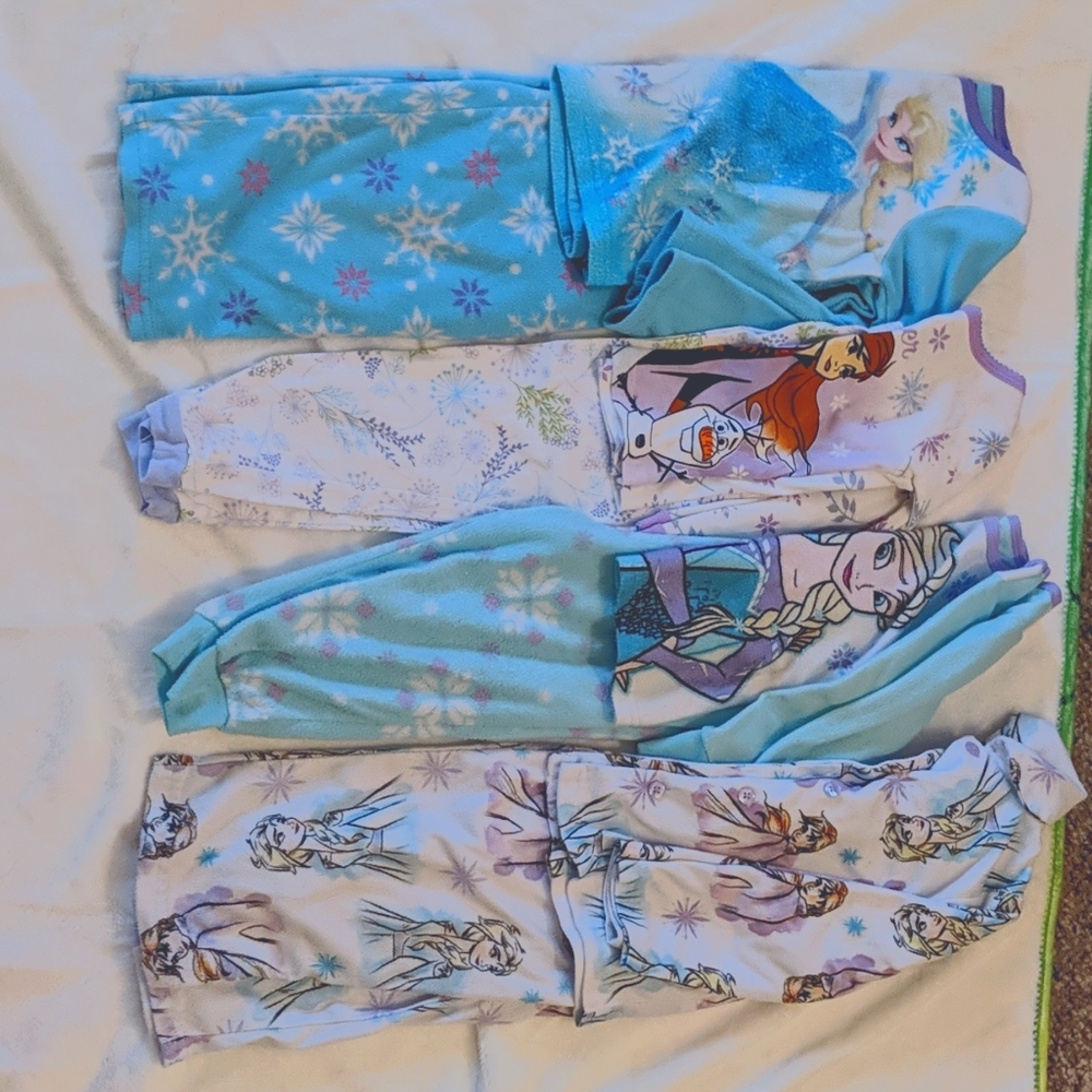 4, 3t sets of  long sleeve "Frozen" girls pajamas